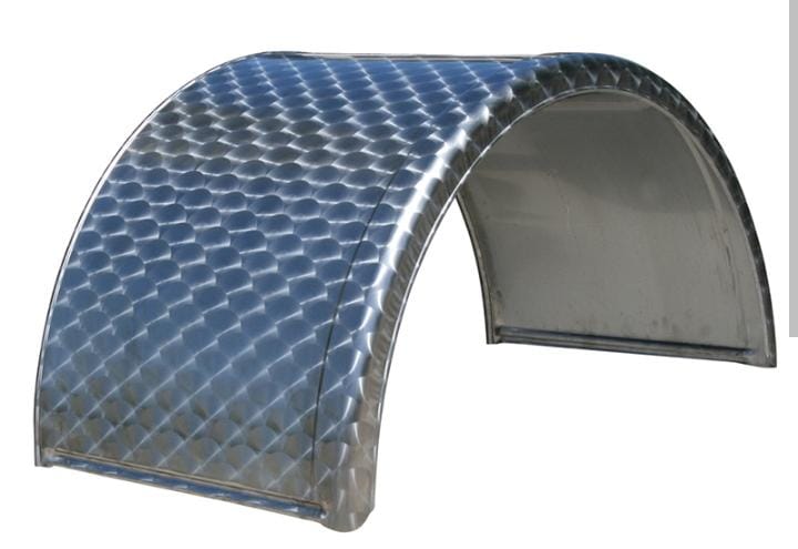 Parafango in acciaio 1340x650x2100 mm